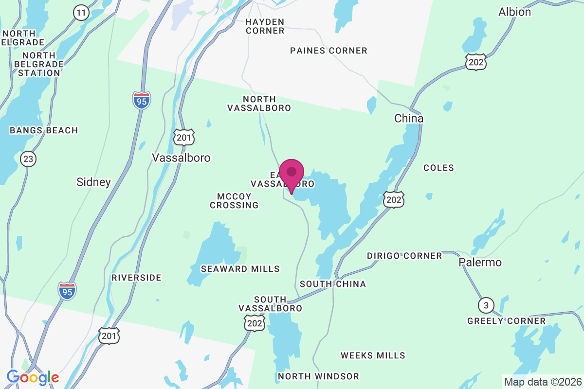 Carte de East Vassalboro