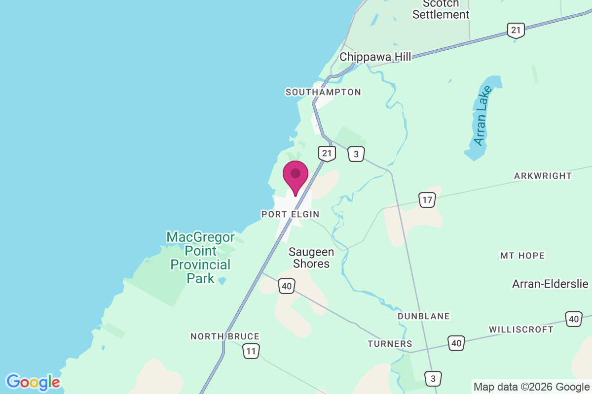 Carte de Sauble Beach