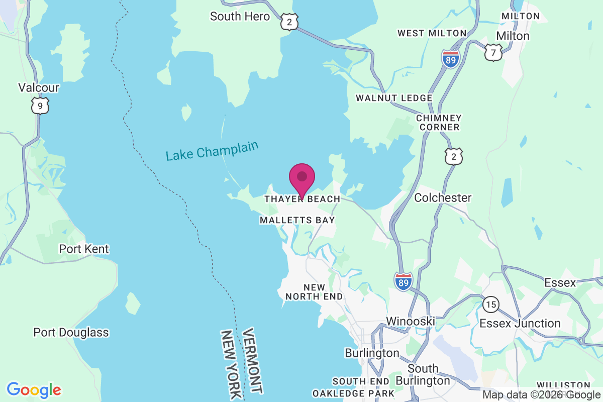 Carte de Thayer Beach