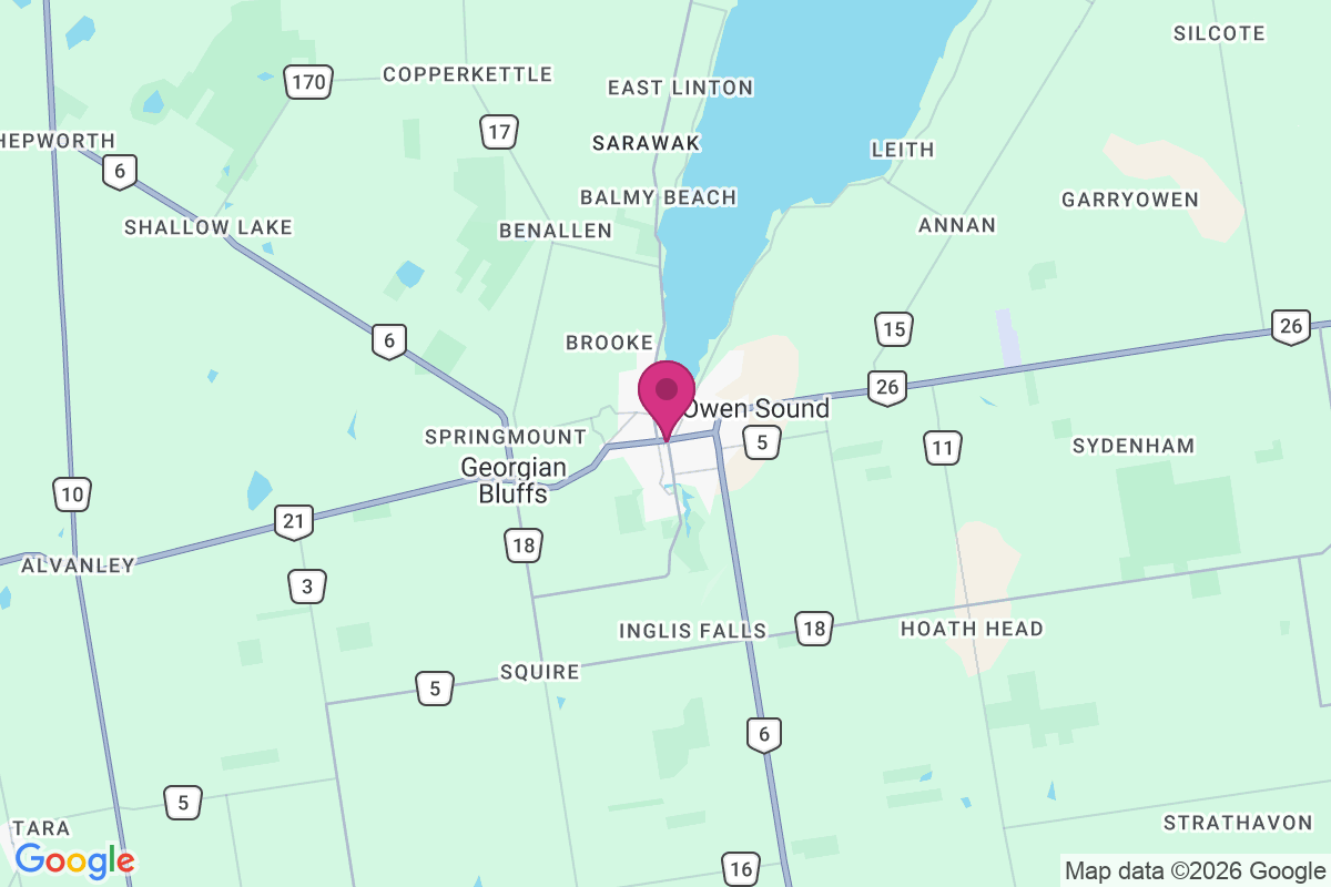 Carte de Owen Sound