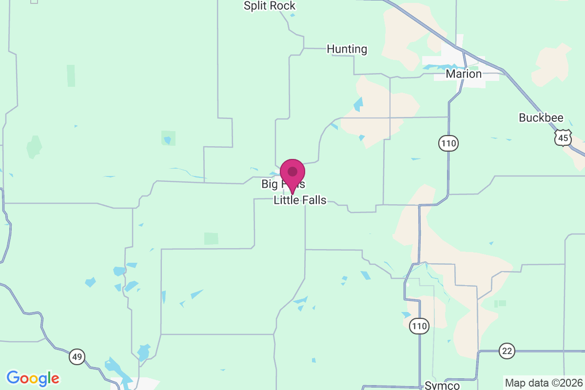 Carte de Big Falls