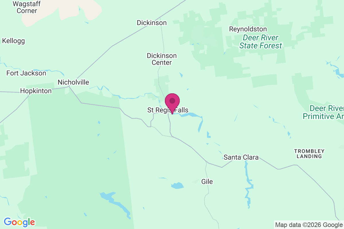 Carte de Saint Regis Falls