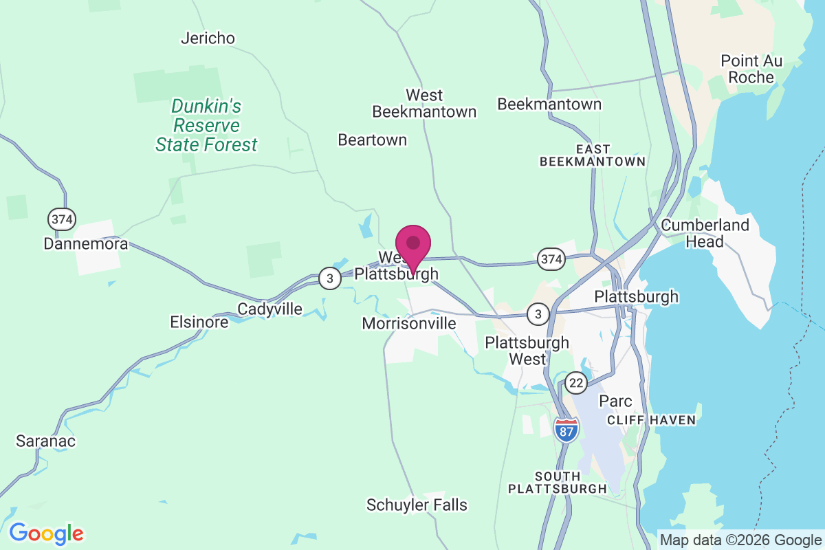 Carte de West Plattsburgh