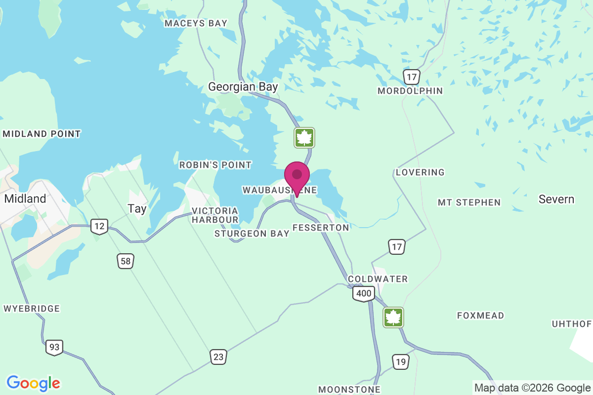 Carte de Waubaushene