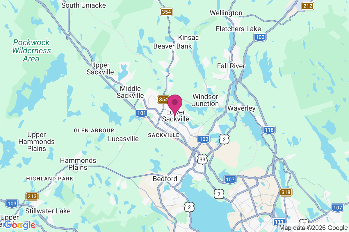Carte de Lower Sackville