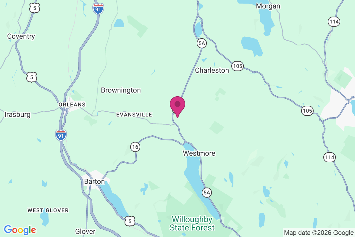 Carte de East Brownington