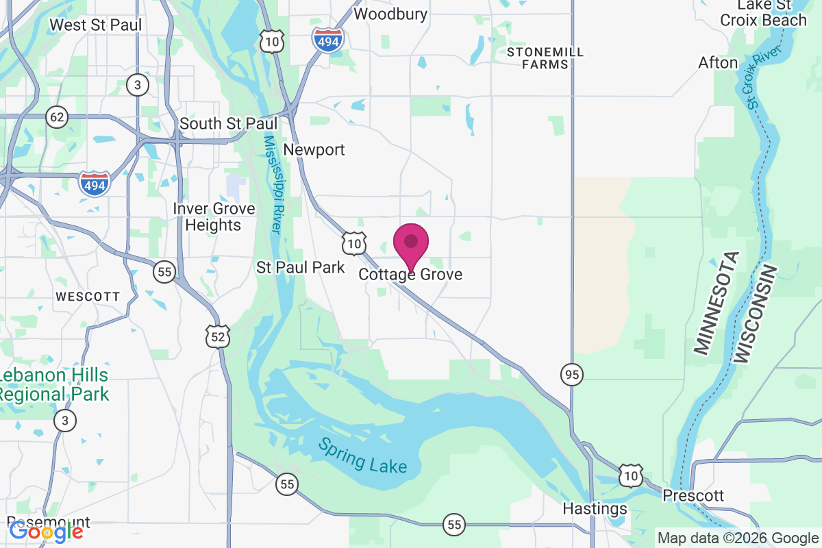 Carte de Cottage Grove