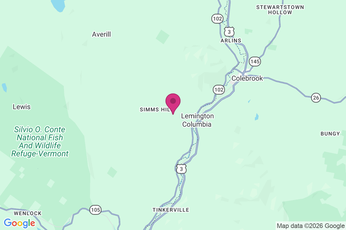 Carte de Simms Hill