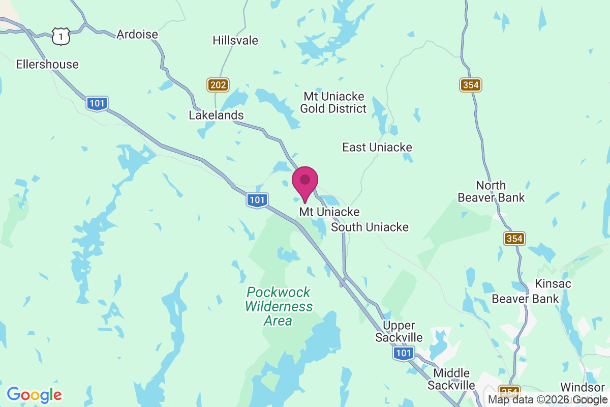 Carte de Mount Uniacke