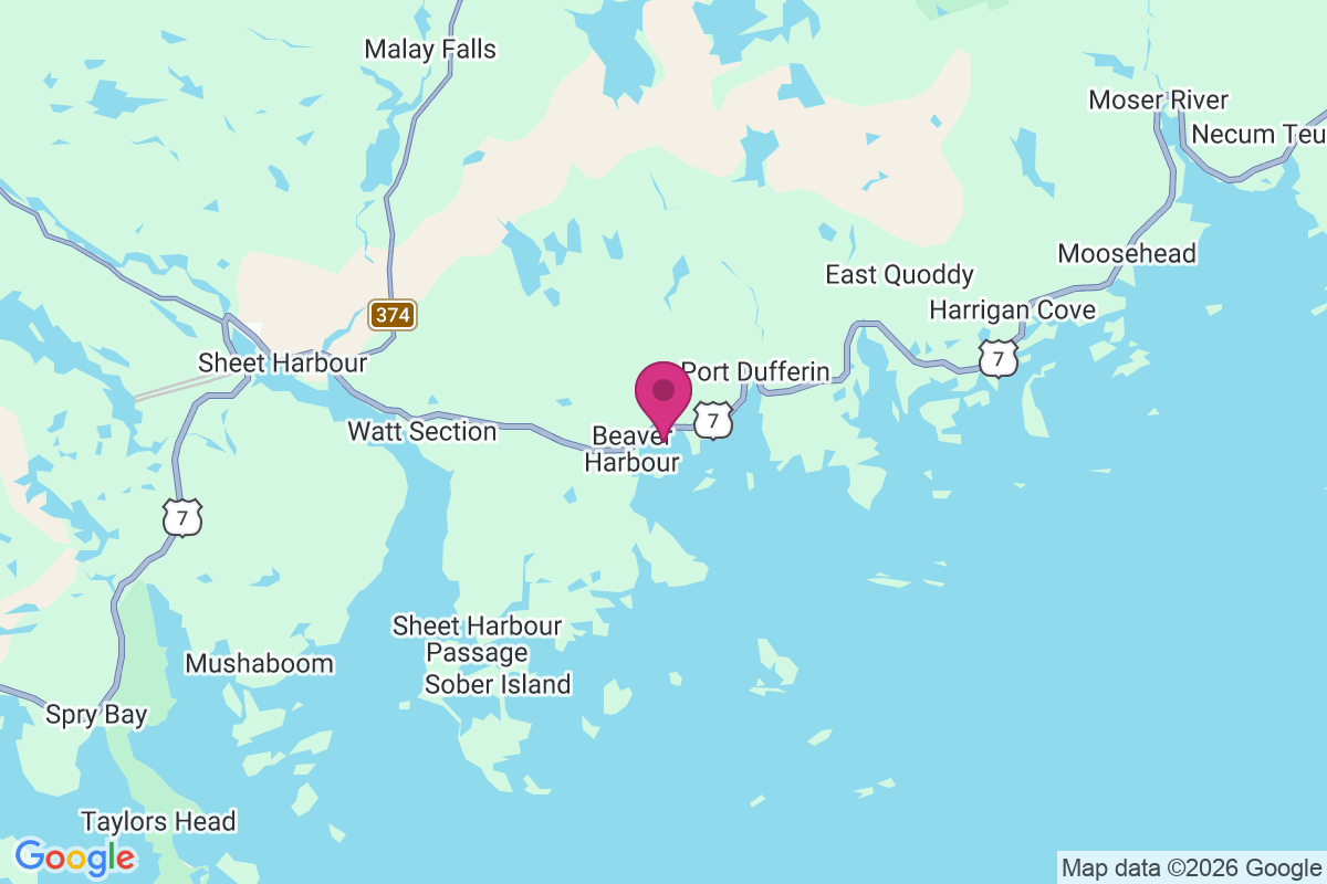 Carte de Beaver Harbour