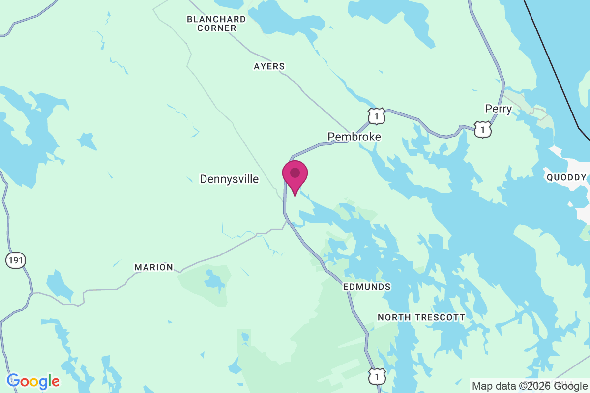 Carte de Lower Dennysville
