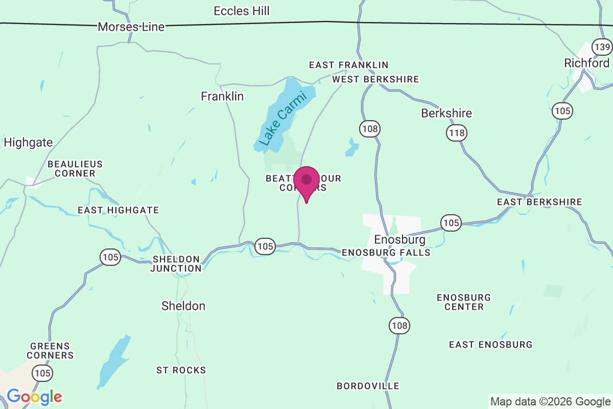 Carte de Beattys Four Corners