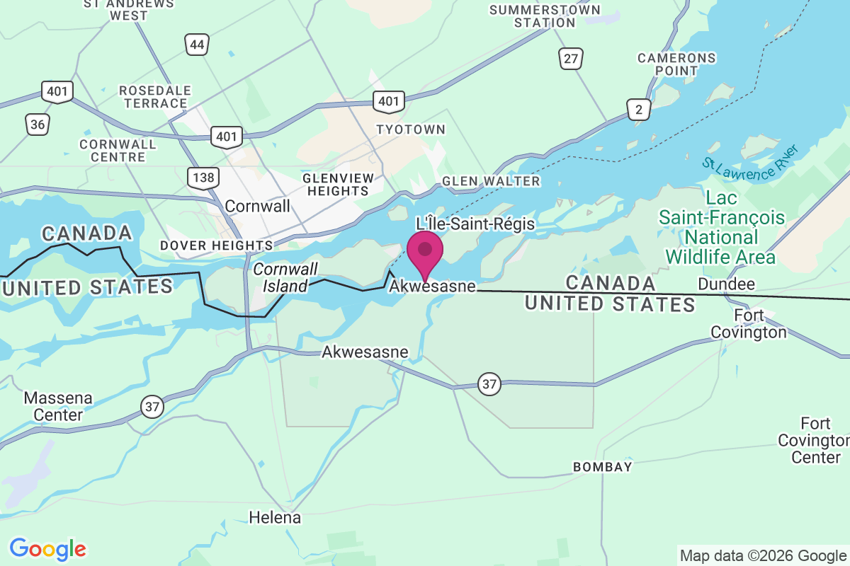 Carte de Akwesasne