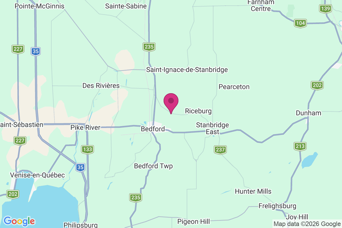 Carte de Canton Bedford