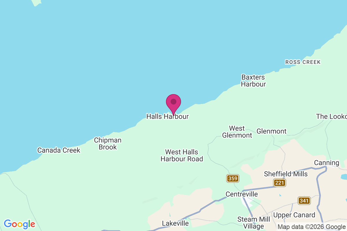 Carte de Halls Harbour