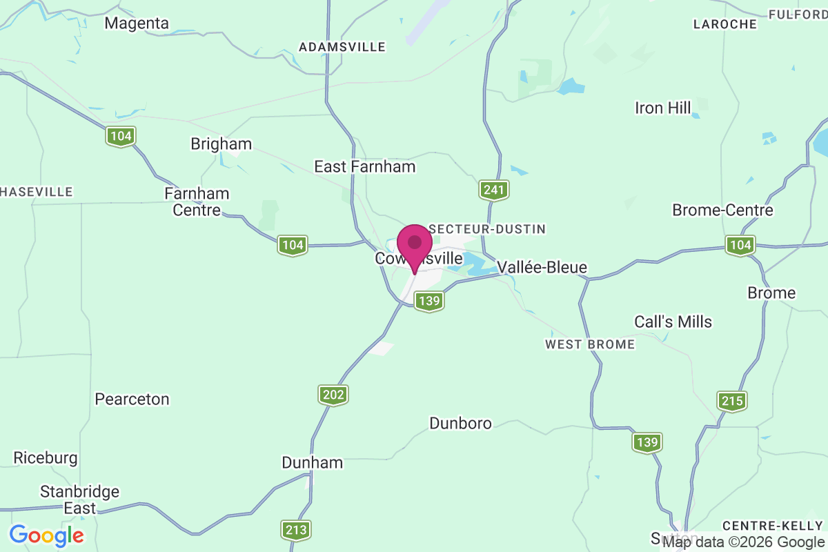 Carte de Cowansville