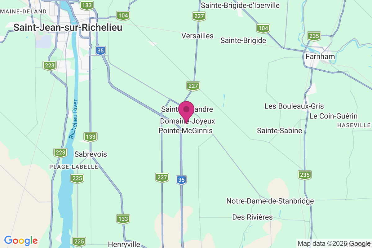 Carte de Saint-Alexandre