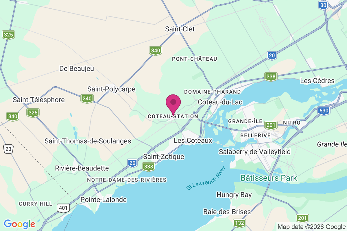 Carte de La Station-du-Coteau