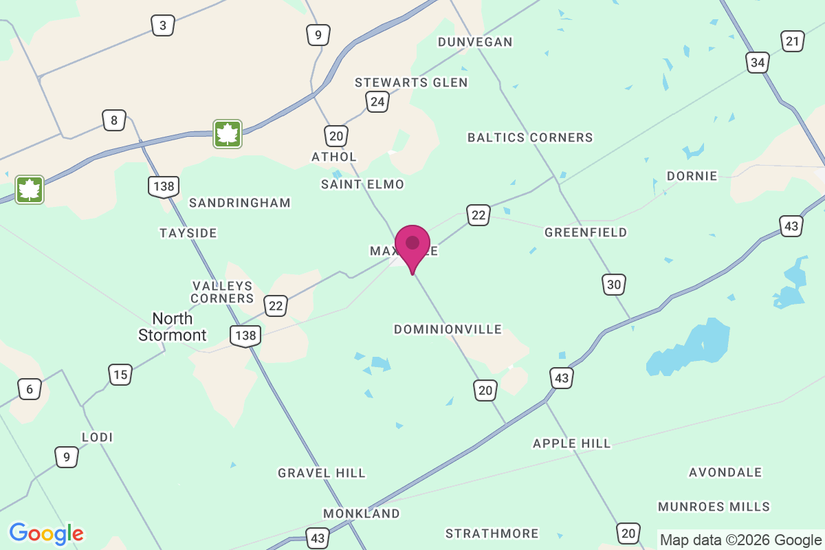 Carte de Maxville