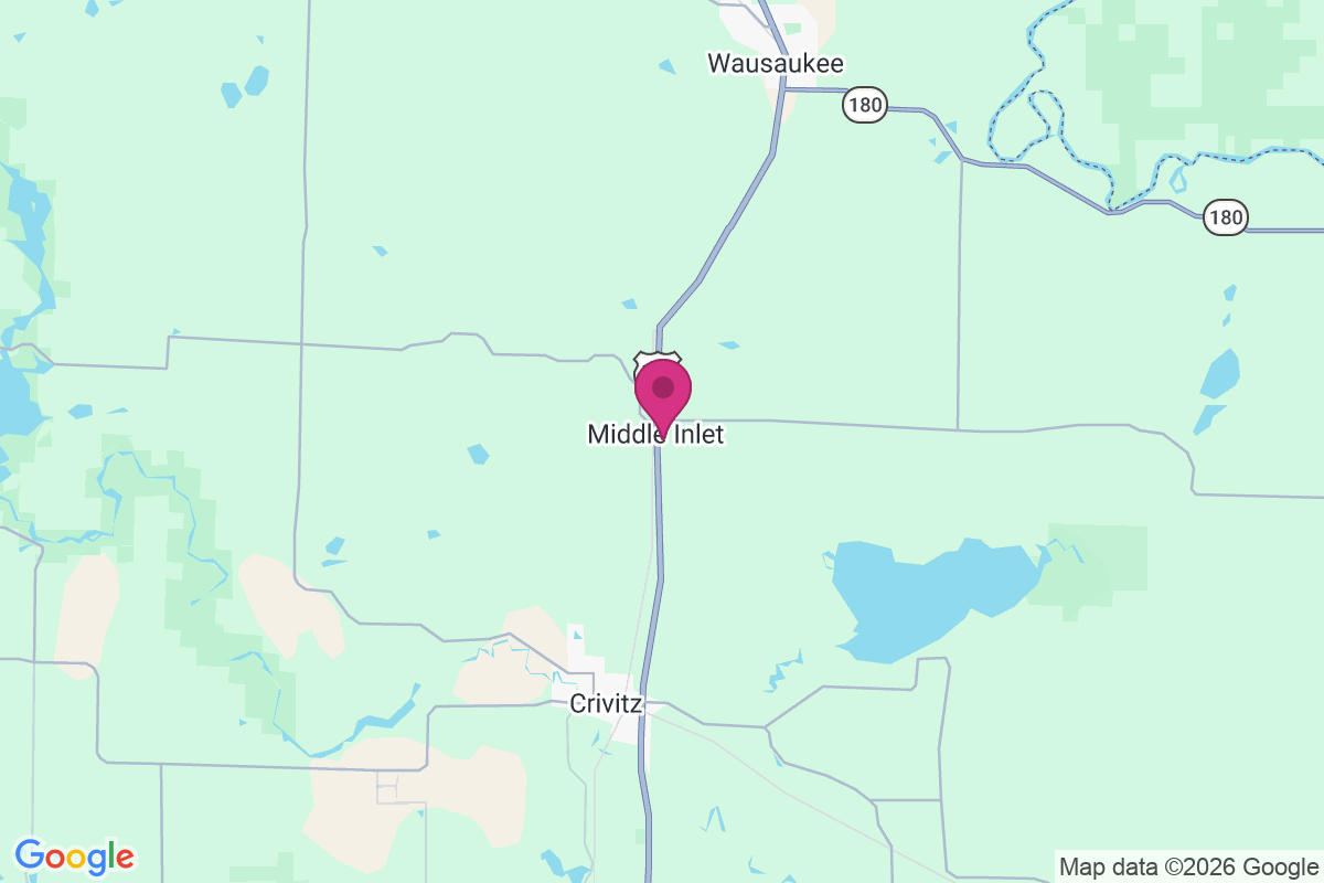 Carte de Middle Inlet
