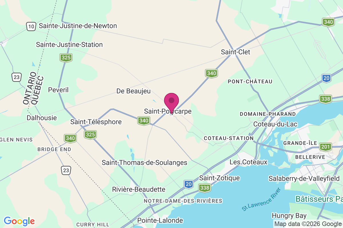 Carte de Saint-Polycarpe