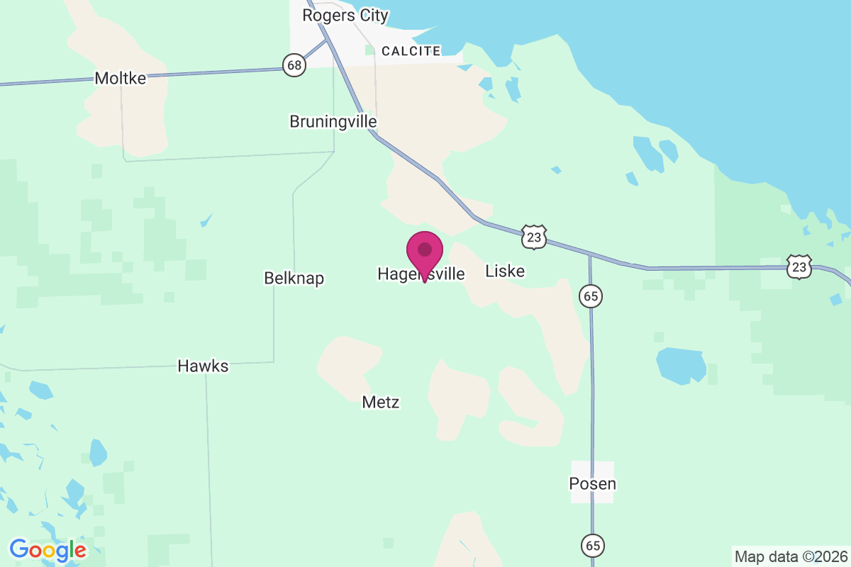Carte de Hagensville