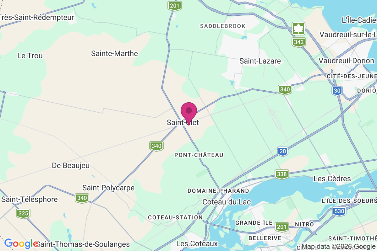 Carte de Saint-Clet
