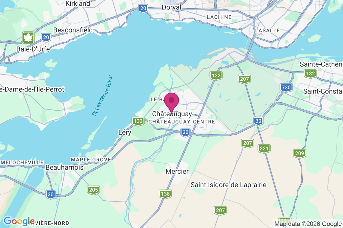 Carte de Châteauguay-Centre