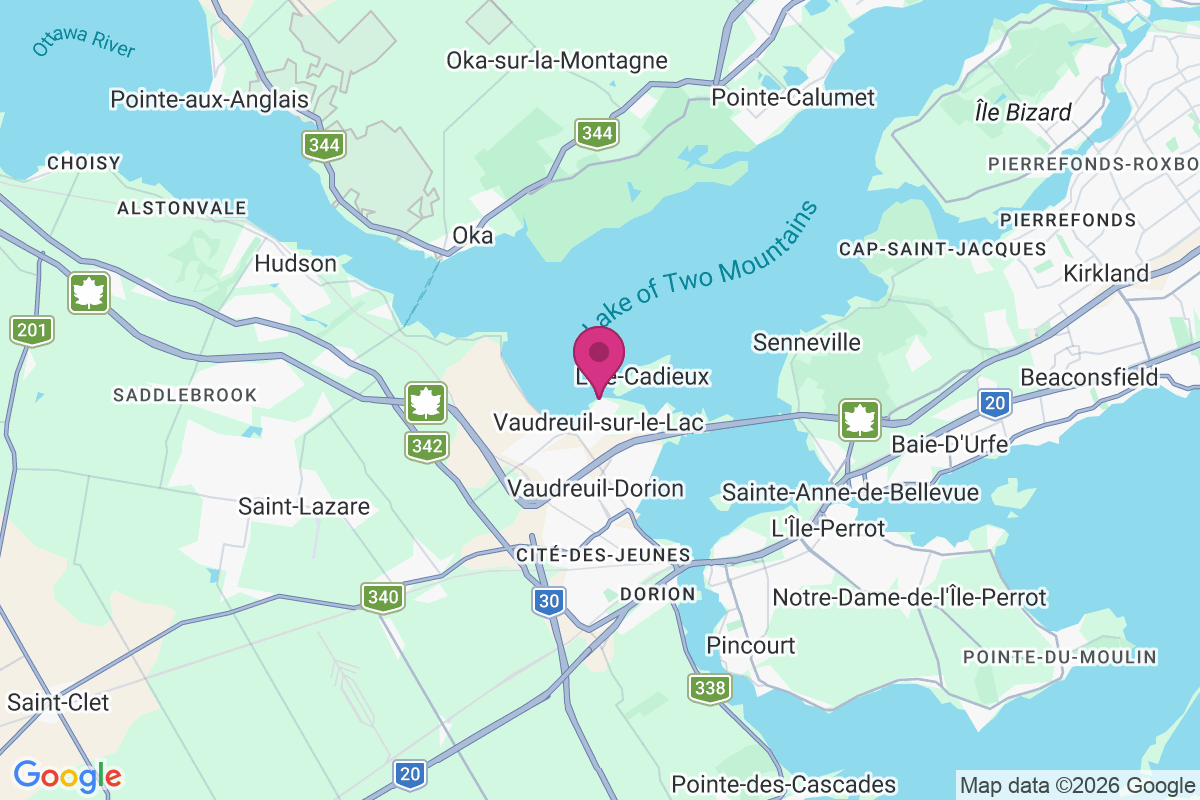 Carte de Vaudreuil-sur-le-Lac