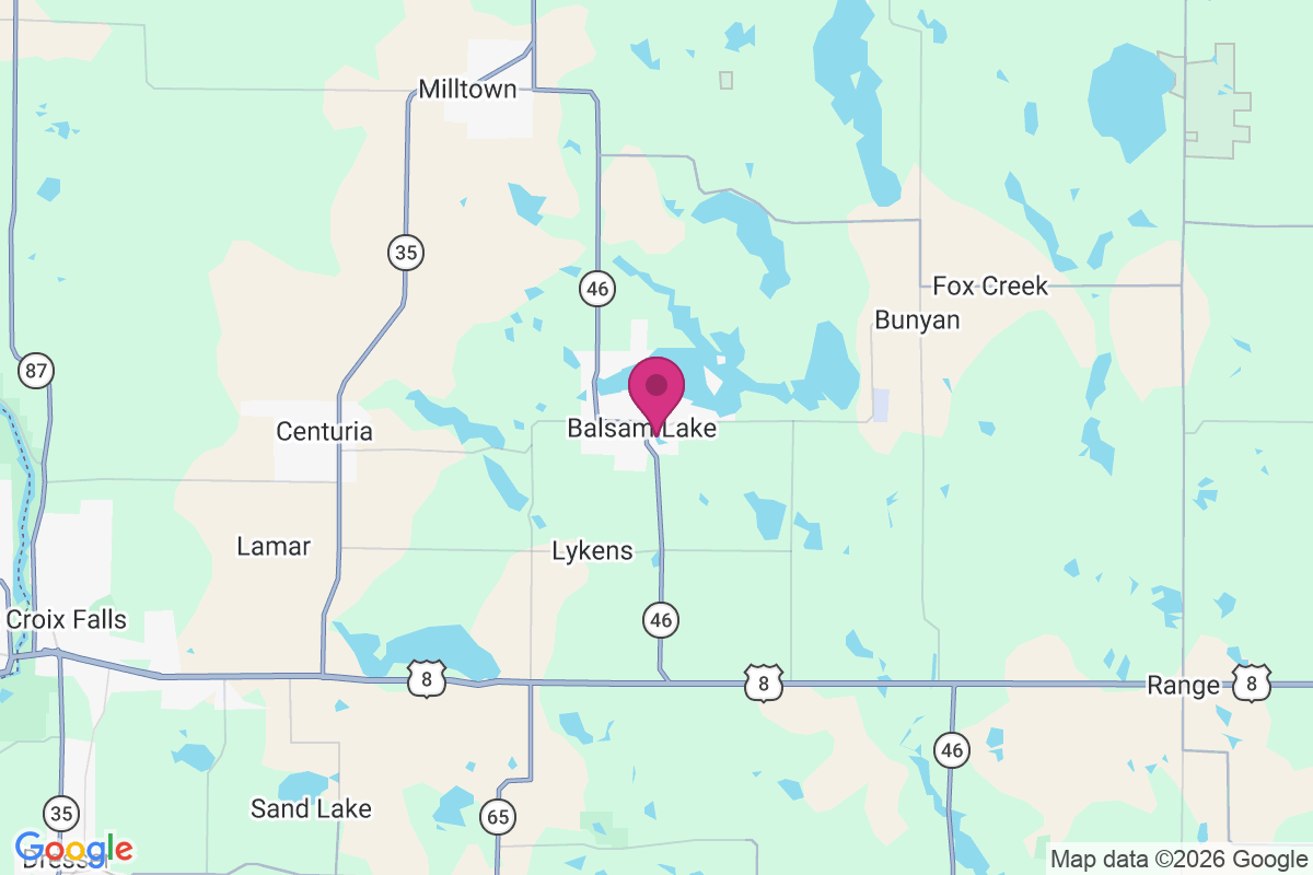 Carte de Balsam Lake