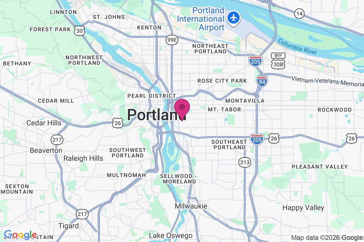 Carte de East Portland