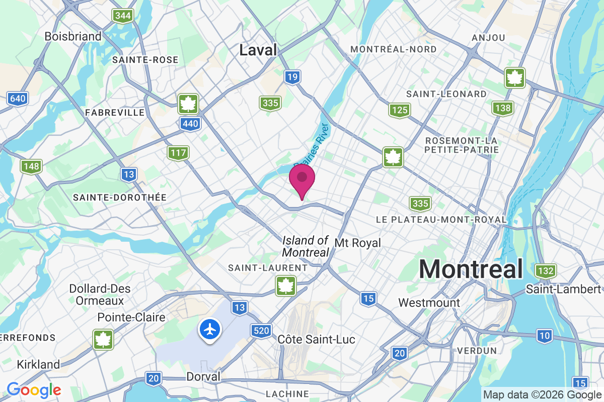 Carte de Montréal