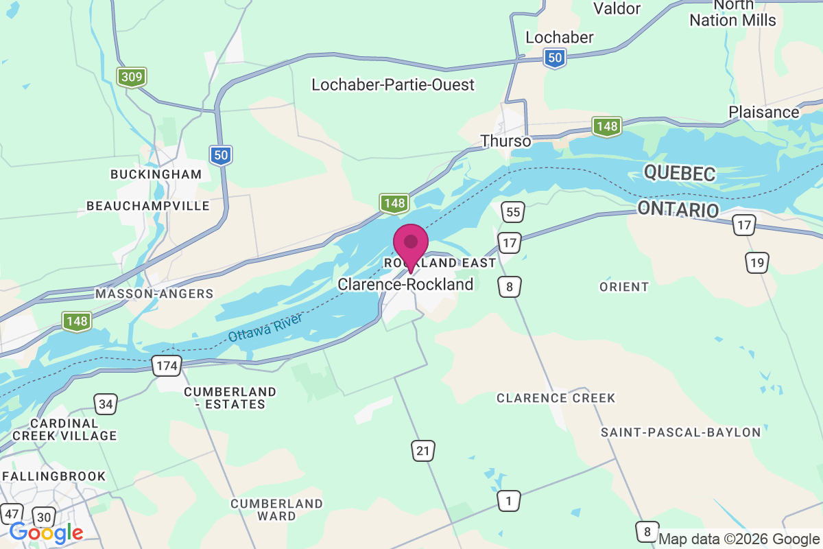 Carte de Clarence-Rockland