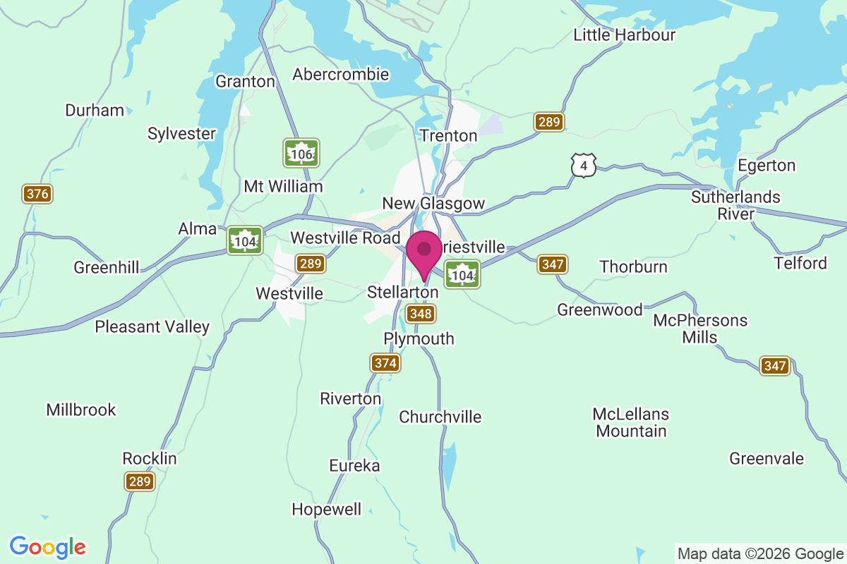 Carte de Stellarton