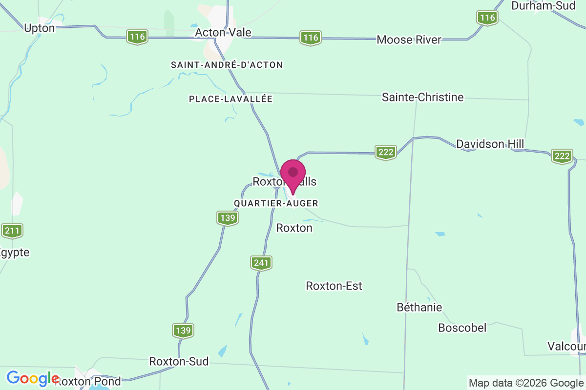 Carte de Roxton Falls