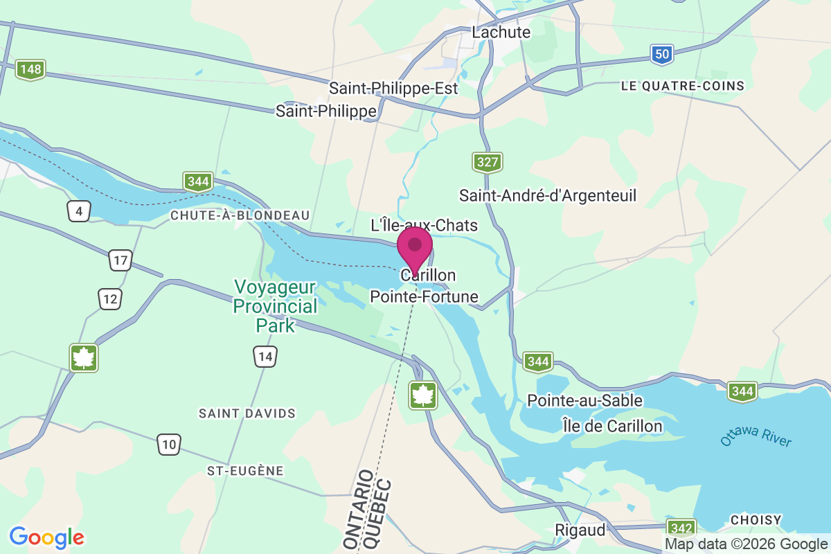 Carte de Pointe-Fortune