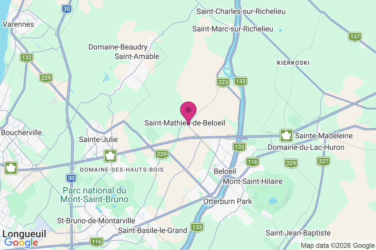 Carte de Saint-Mathieu-de-Beloeil