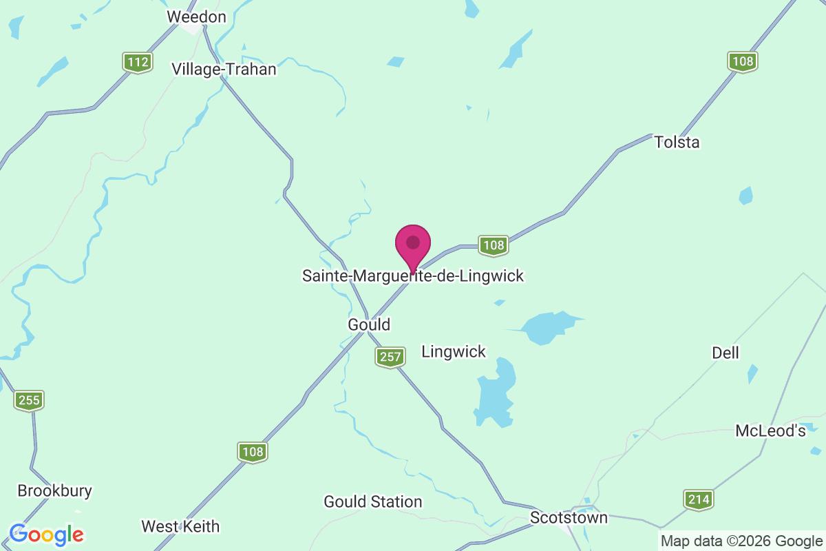 Carte de Sainte-Marguerite-de-Lingwick