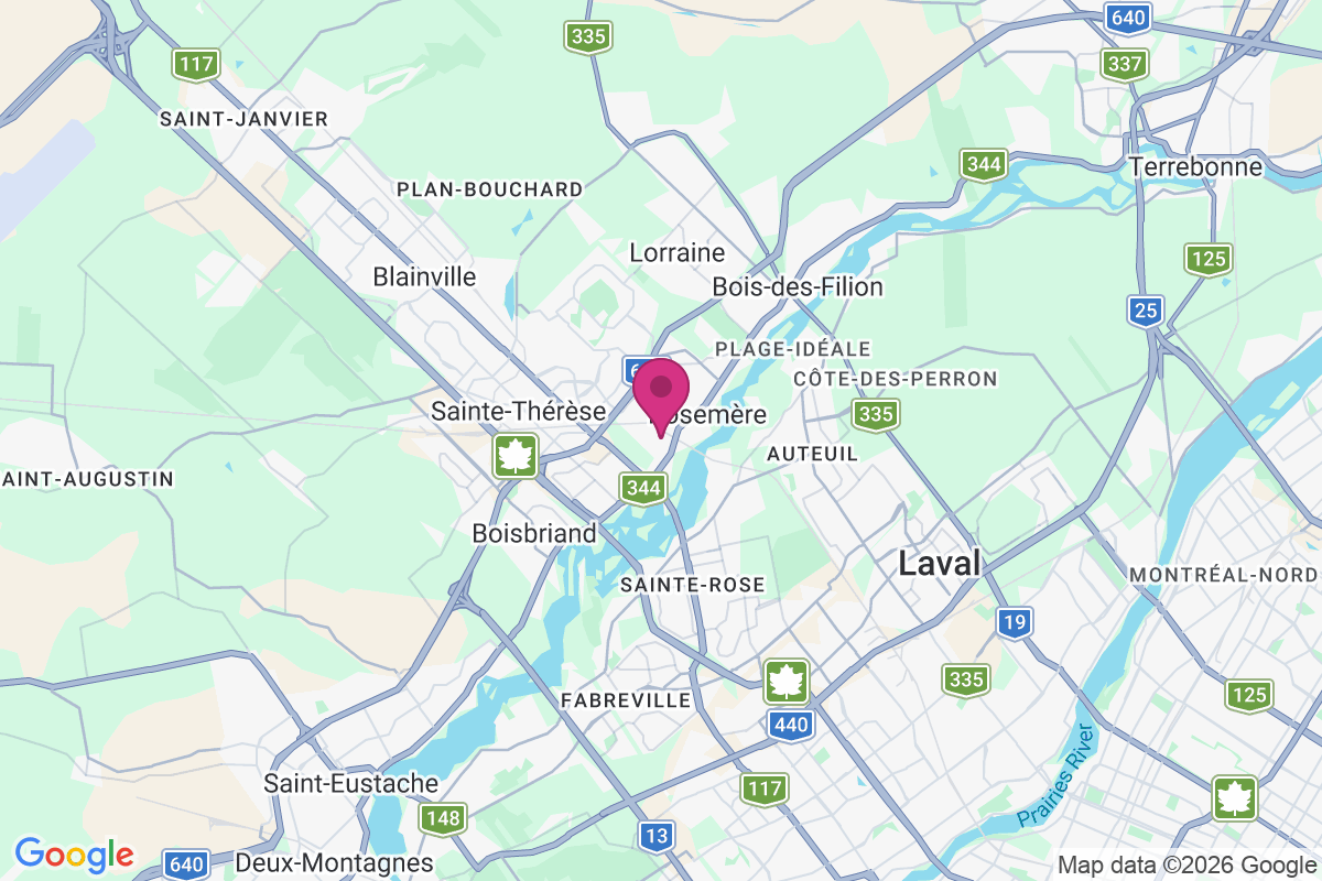 Carte de Rosemère