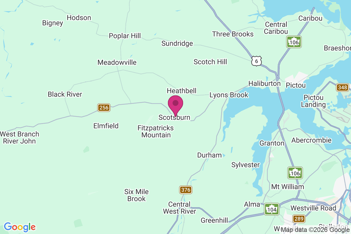 Carte de Scotsburn