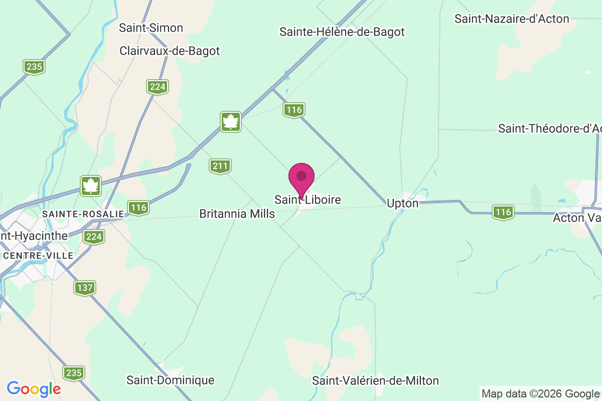 Carte de Saint-Liboire