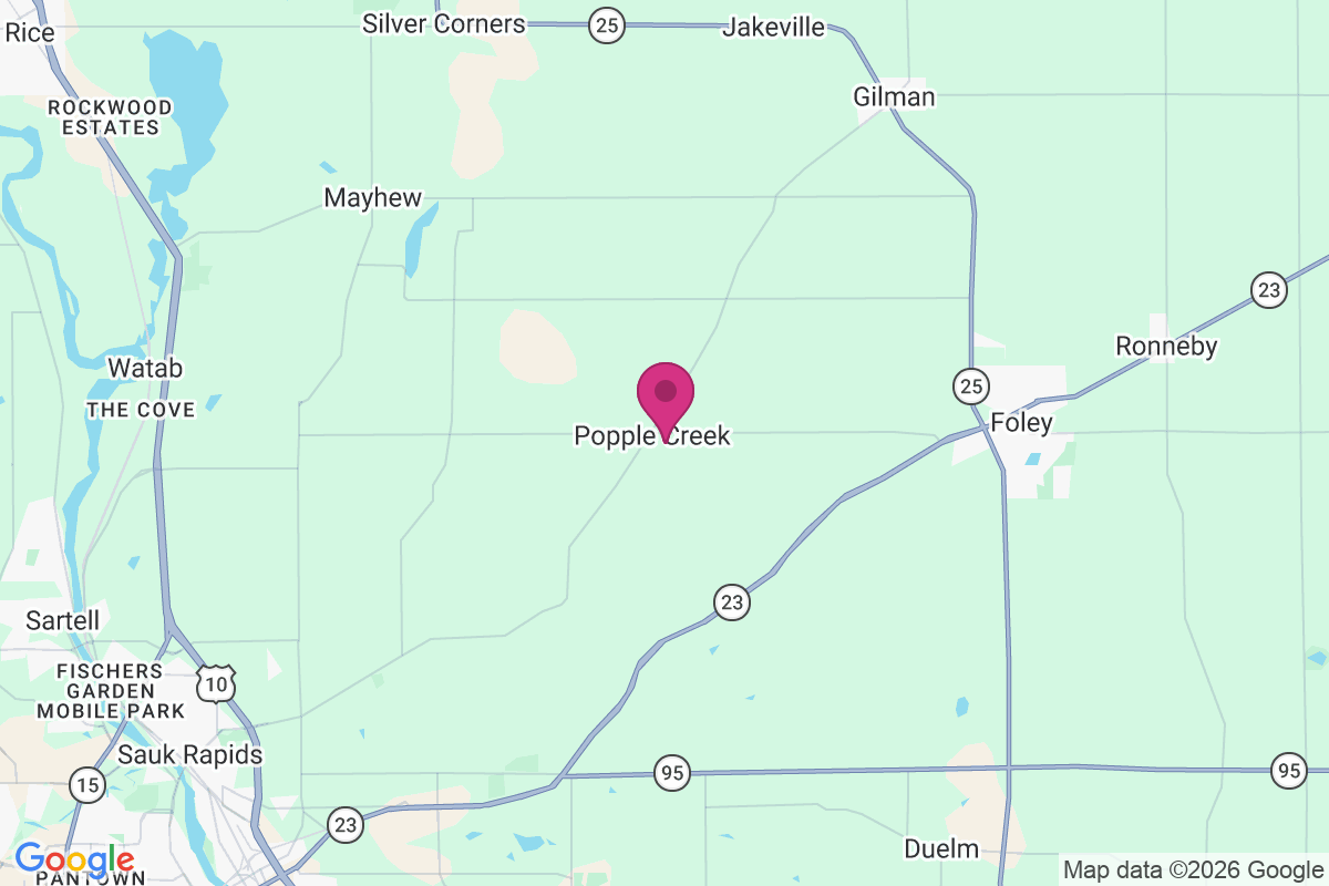 Carte de Popple Creek