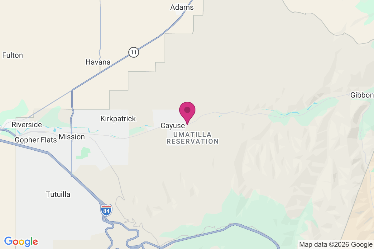 Carte de Cayuse