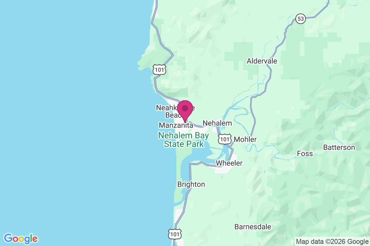 Carte de Neahkahnie Beach