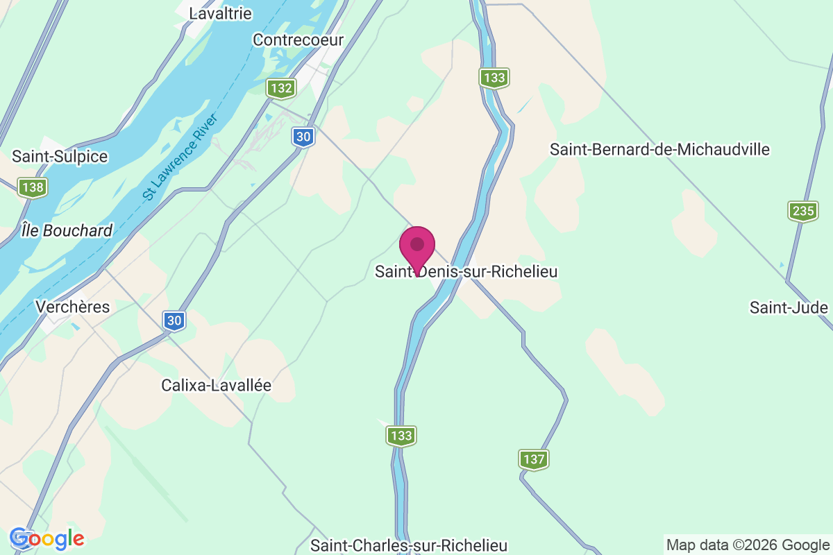 Carte de Saint-Antoine-sur-Richelieu