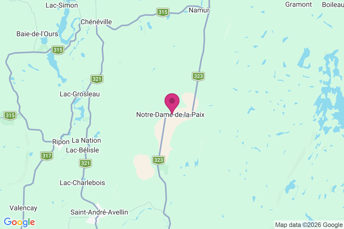 Carte de Notre-dame-de-la-paix