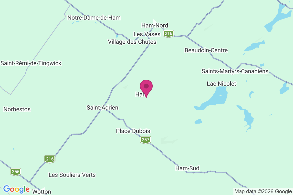 Carte de Saint-Joseph-de-Ham-Sud