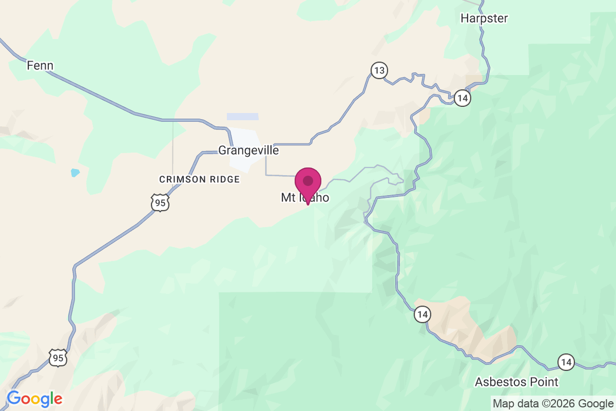Carte de Mount Idaho