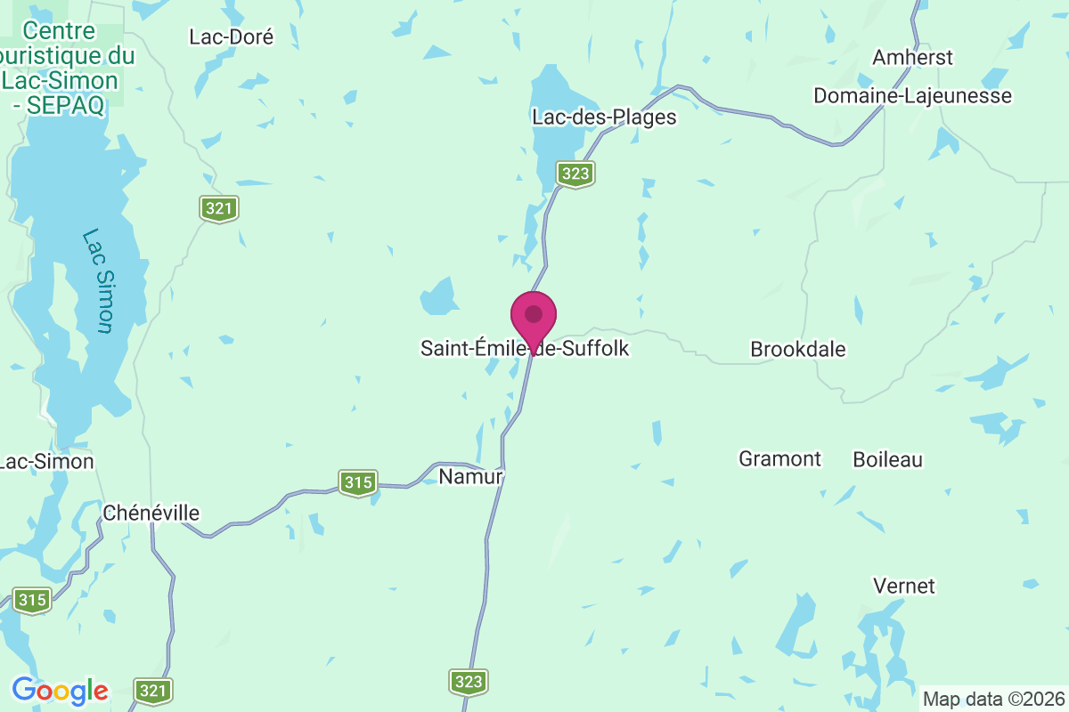 Carte de Saint-Émile-De-Suffolk