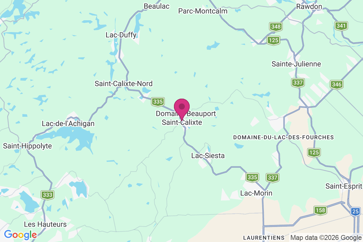 Carte de Saint-Calixte-de-Kilkenny